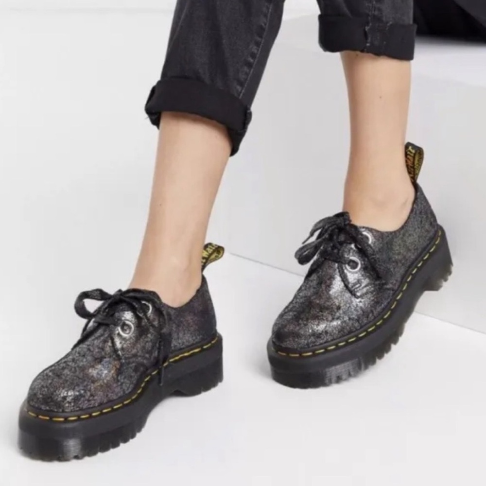Dr. Martens Women's Holly Iridescent Platform Loafers - Picture 6 of 6